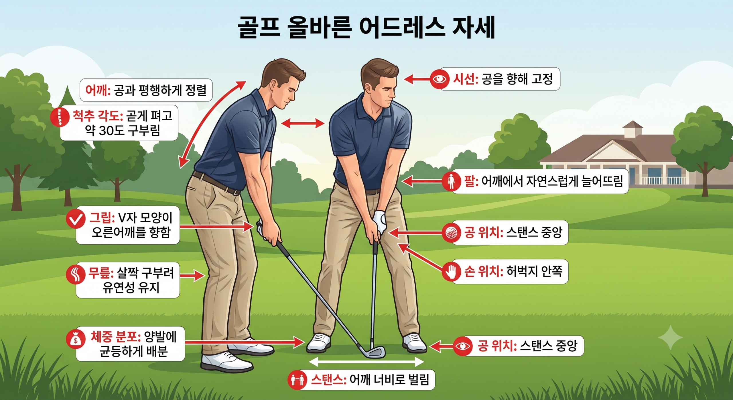 골프 어드레스 자세