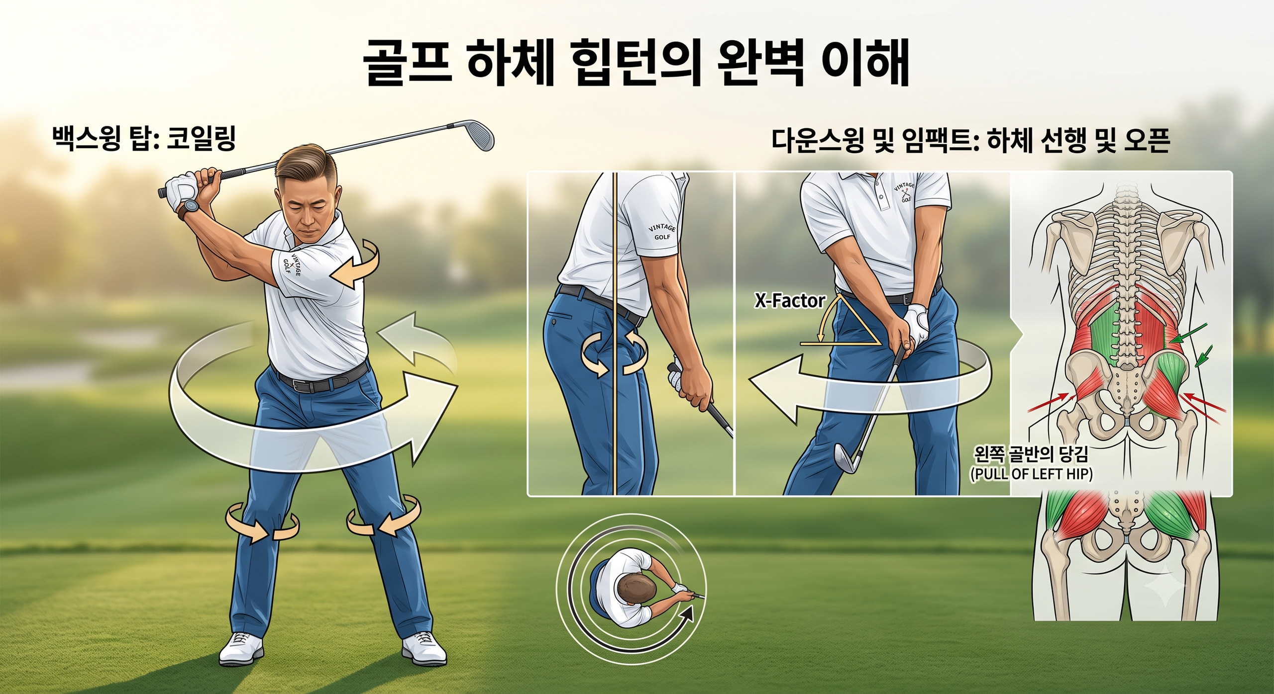 골프 다운스윙 순서