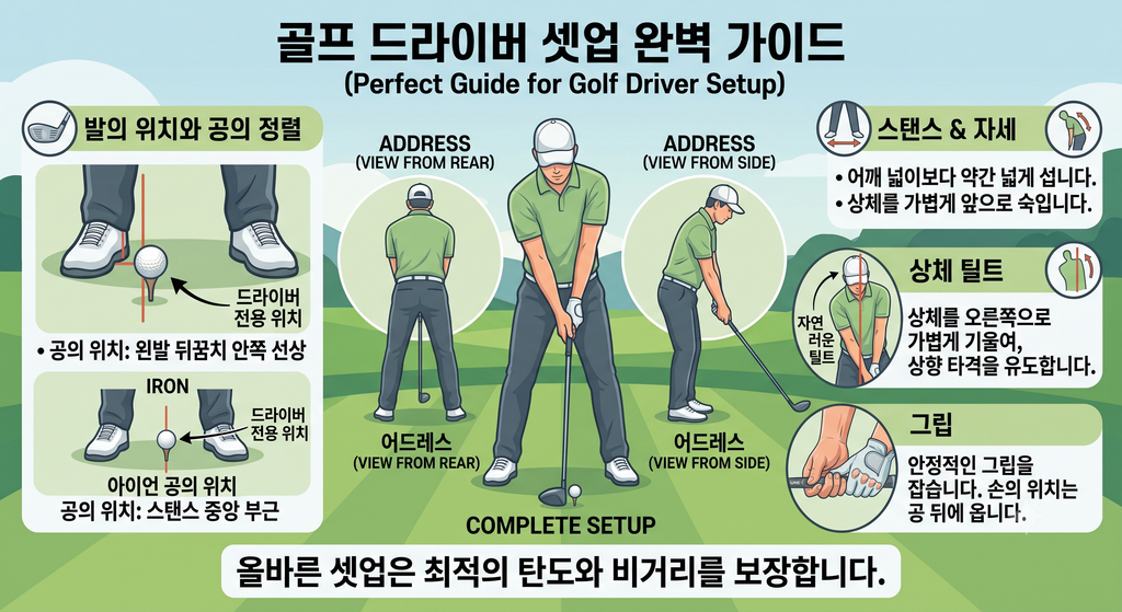 드라이버 볼 위치
