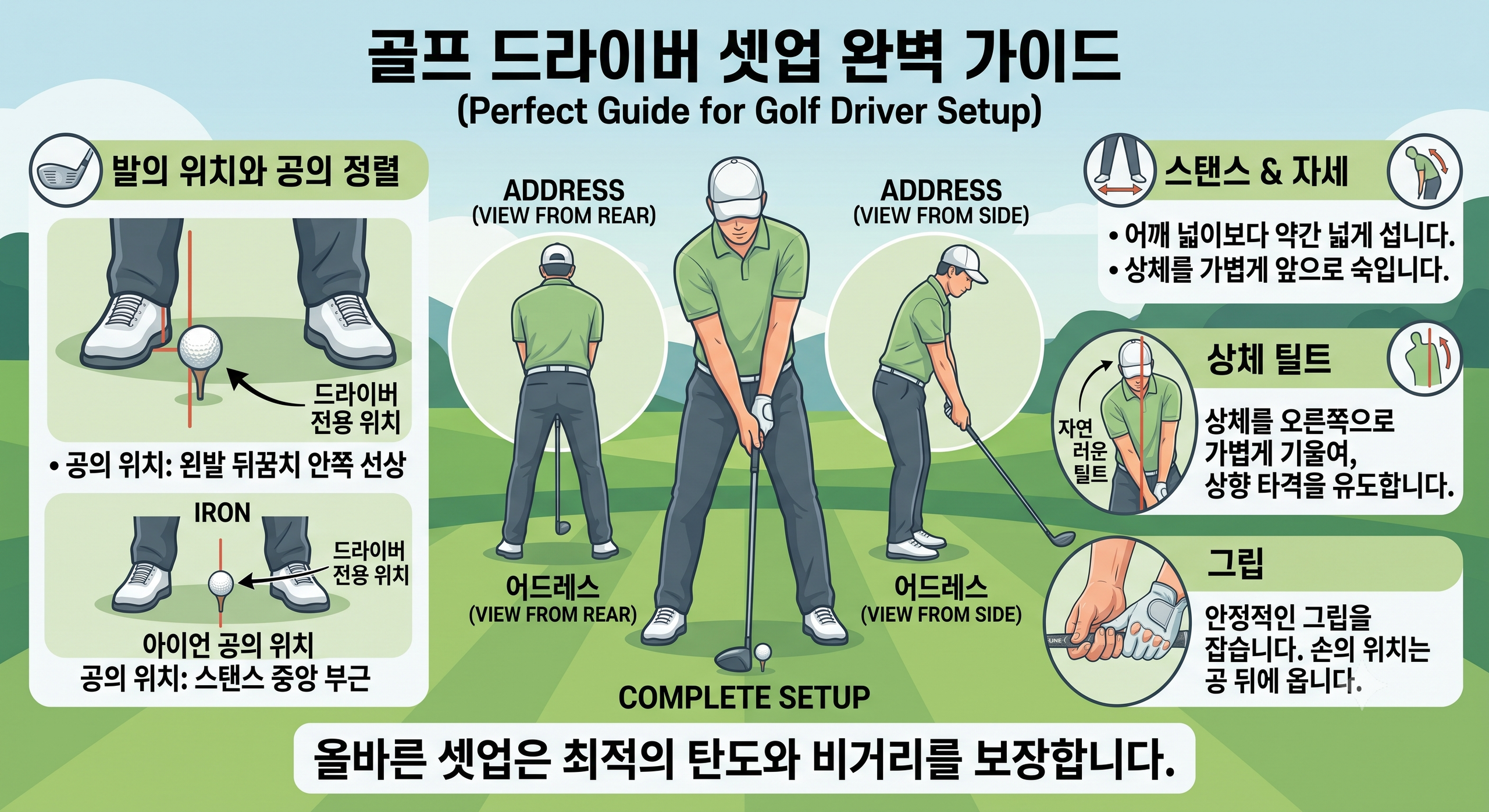 드라이버 볼 위치